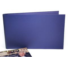 1"-ring landscape tabloid binder Imperia Blando Navy Blue