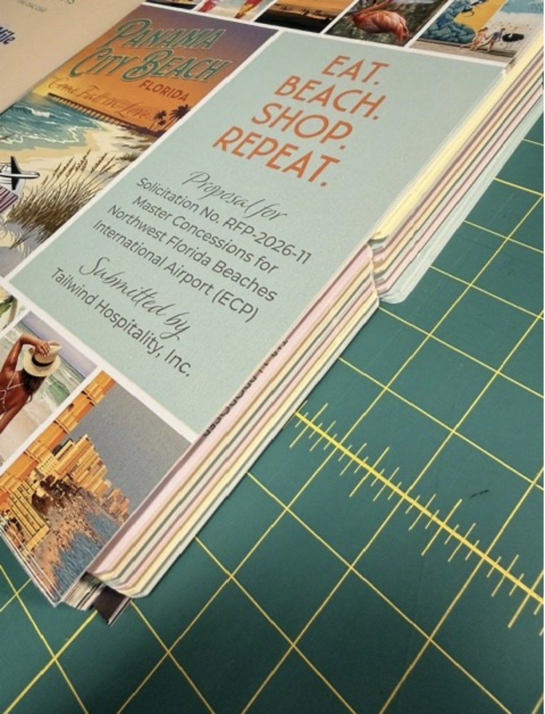 Full color printed tab set, custom tabs